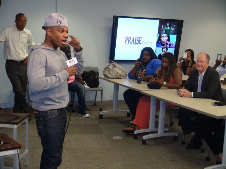 Kirk Franklin & Tasha Page-Lockhart @ Praise 104.1