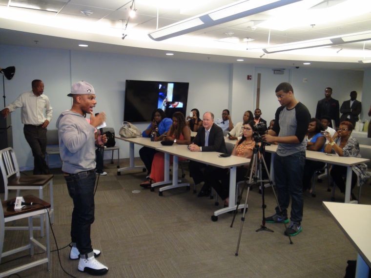 Kirk Franklin & Tasha Page-Lockhart @ Praise 104.1