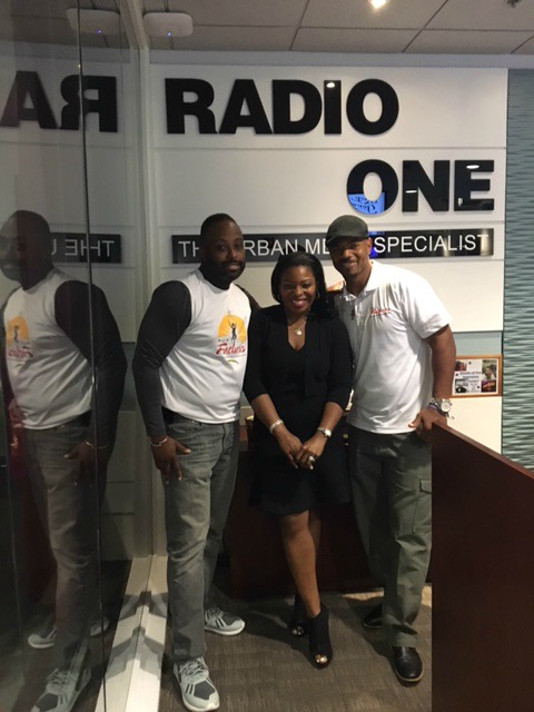 Dr. Yashima talks with the men of Fit Fathers Foundation