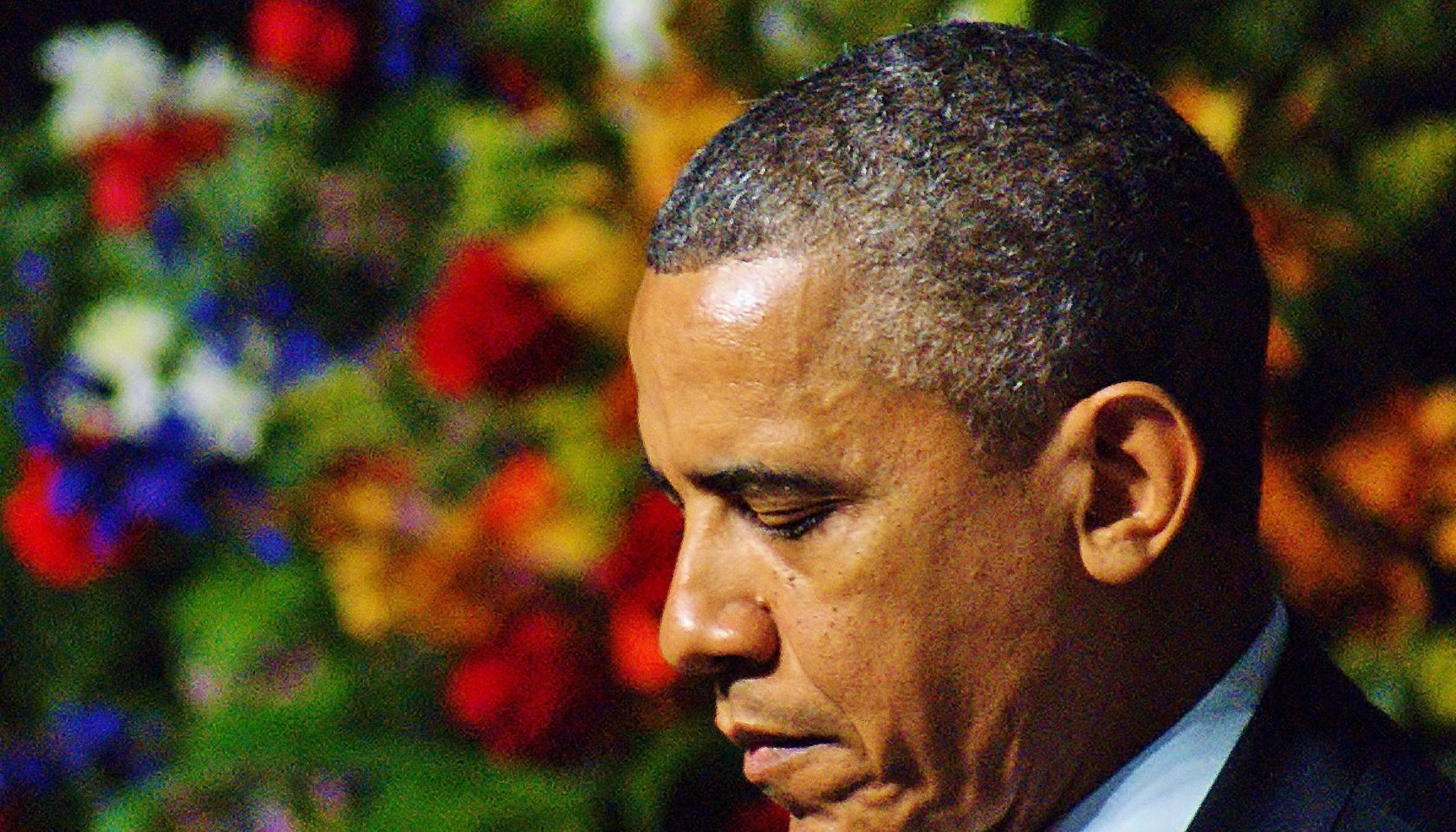 Barack Obama bei der Trauerfeier für die Toten der Explosion in West (USA / Texas)
