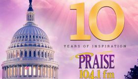 10 Years of Praise 104.1 Graphic