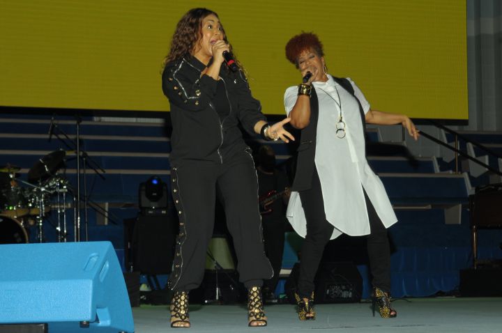 Erica & Tina Campbell Perform At The 10th Annual Spirit Of Praise