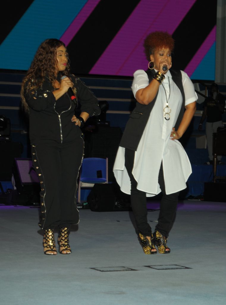 Erica & Tina Campbell Perform At The 10th Annual Spirit Of Praise