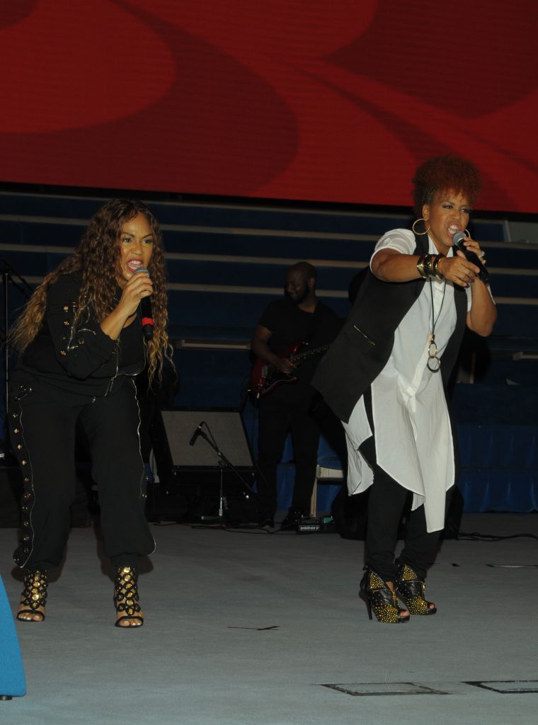 Erica & Tina Campbell Perform At The 10th Annual Spirit Of Praise