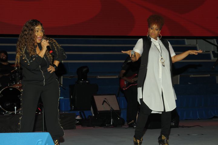 Erica & Tina Campbell Perform At The 10th Annual Spirit Of Praise