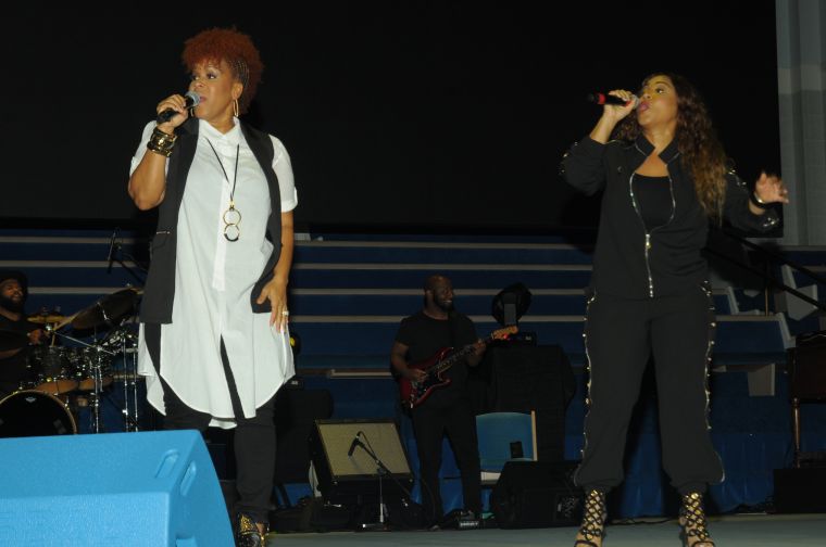 Erica & Tina Campbell Perform At The 10th Annual Spirit Of Praise