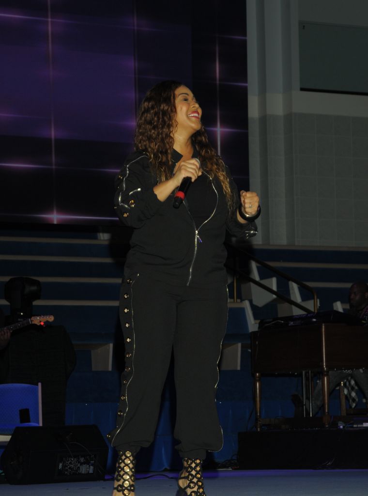 Erica & Tina Campbell Perform At The 10th Annual Spirit Of Praise