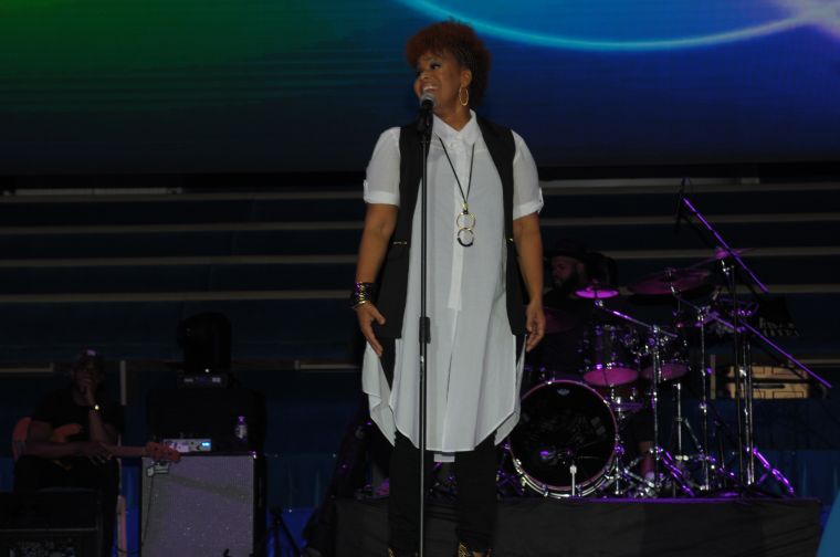 Erica & Tina Campbell Perform At The 10th Annual Spirit Of Praise