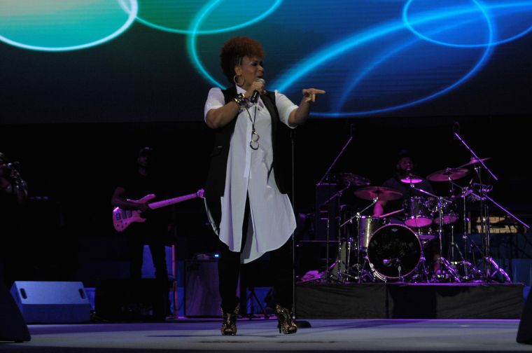 Erica & Tina Campbell Perform At The 10th Annual Spirit Of Praise