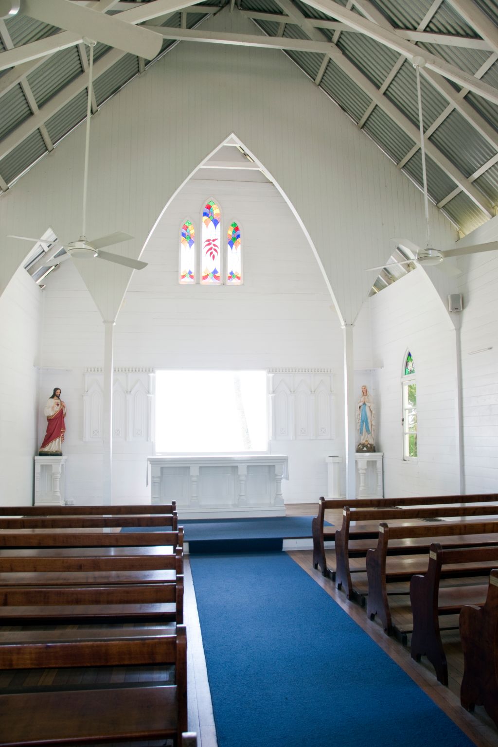 Interior, St. Mary's by the Sea church, Port Douglas, Queensland, Australia