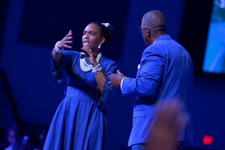 Joel Ylawnda Peebles At The 11th Annual Spirit Of Praise