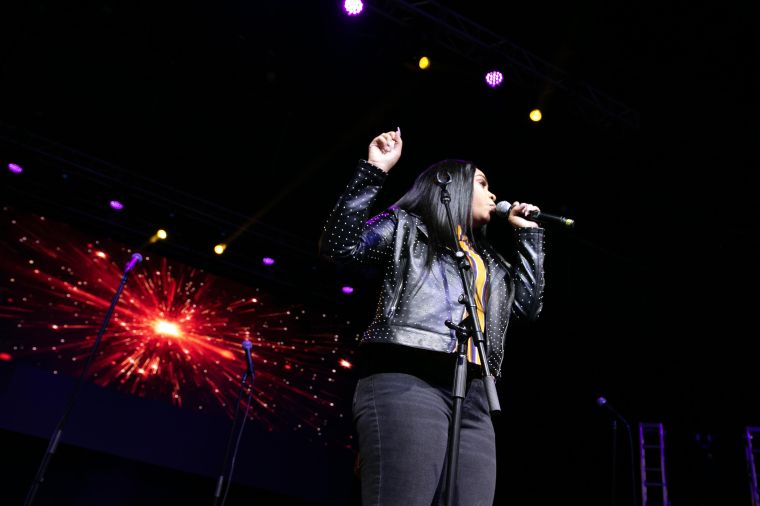 Koryn Hawthorne At the 12th Annual Spirit Of Praise Celebration