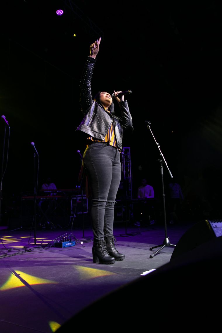Koryn Hawthorne At the 12th Annual Spirit Of Praise Celebration