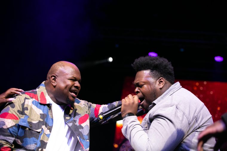 Tiffany Andrews, Melvin Crispell III & Josh Copeland At the 12th Annual Spirit Of Praise Celebration