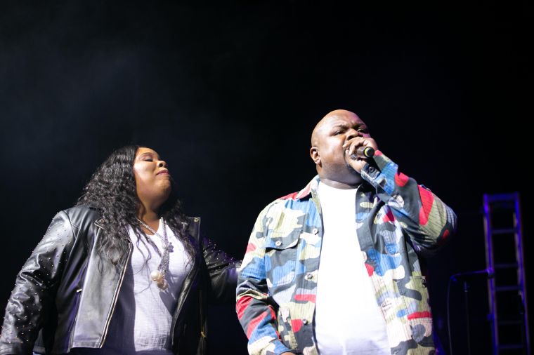 Tiffany Andrews, Melvin Crispell III & Josh Copeland At the 12th Annual Spirit Of Praise Celebration