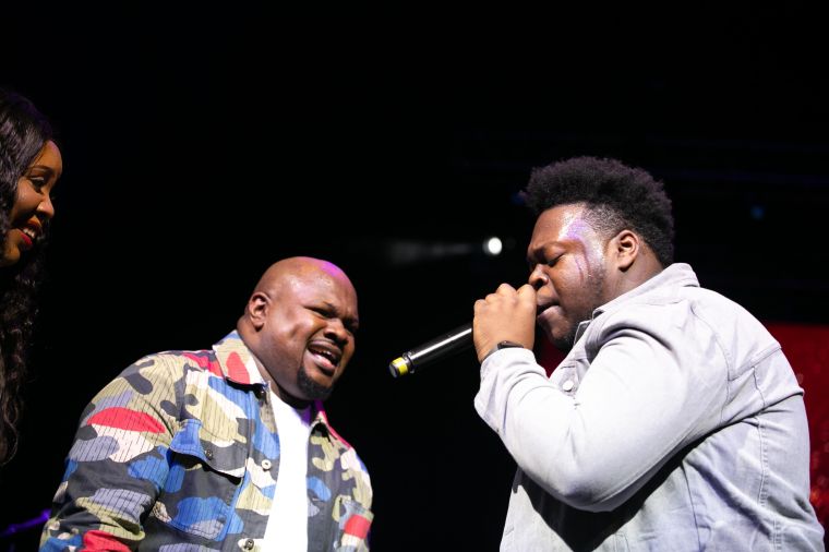 Tiffany Andrews, Melvin Crispell III & Josh Copeland At the 12th Annual Spirit Of Praise Celebration