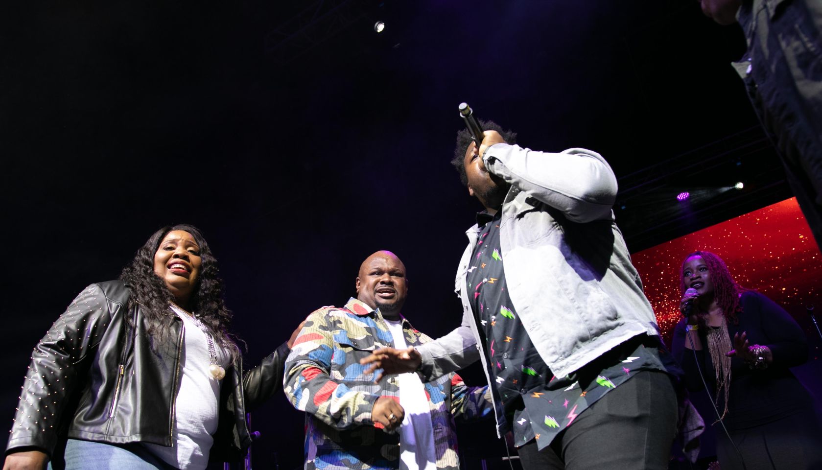 Tiffany Andrews, Melvin Crispell III & Josh Copeland At the 12th Annual Spirit Of Praise Celebration
