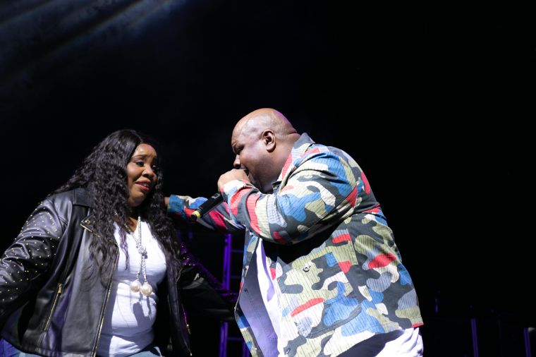 Tiffany Andrews, Melvin Crispell III & Josh Copeland At the 12th Annual Spirit Of Praise Celebration