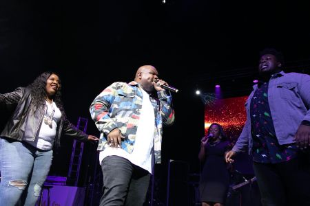 Tiffany Andrews, Melvin Crispell III & Josh Copeland At the 12th Annual Spirit Of Praise Celebration