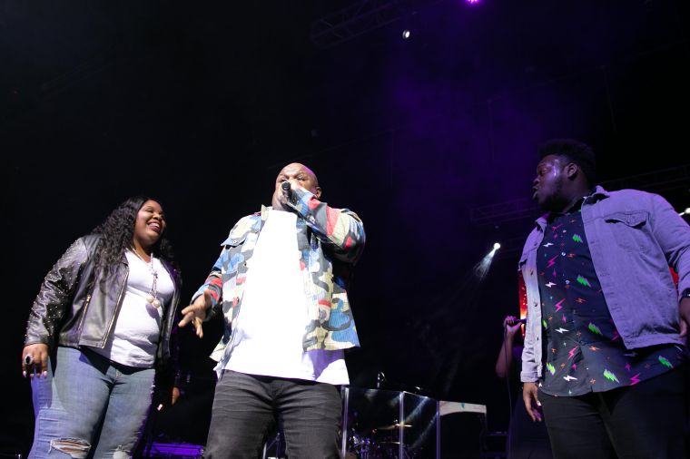 Tiffany Andrews, Melvin Crispell III & Josh Copeland At the 12th Annual Spirit Of Praise Celebration