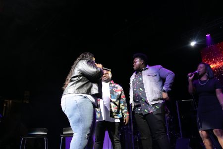 Tiffany Andrews, Melvin Crispell III & Josh Copeland At the 12th Annual Spirit Of Praise Celebration