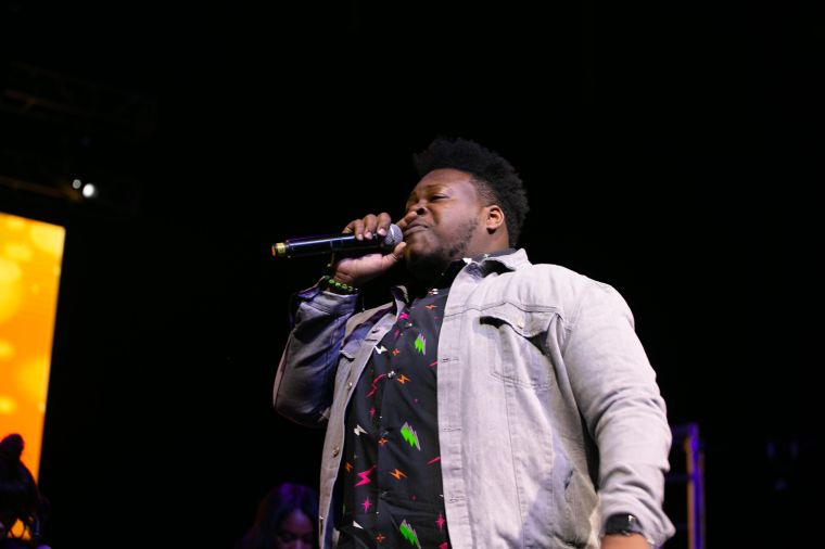 Tiffany Andrews, Melvin Crispell III & Josh Copeland At the 12th Annual Spirit Of Praise Celebration