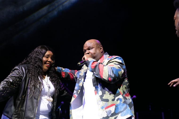 Tiffany Andrews, Melvin Crispell III & Josh Copeland At the 12th Annual Spirit Of Praise Celebration