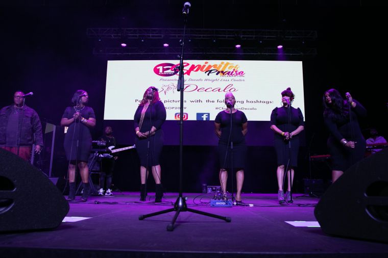 Tiffany Andrews, Melvin Crispell III & Josh Copeland At the 12th Annual Spirit Of Praise Celebration