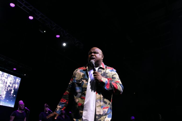 Tiffany Andrews, Melvin Crispell III & Josh Copeland At the 12th Annual Spirit Of Praise Celebration