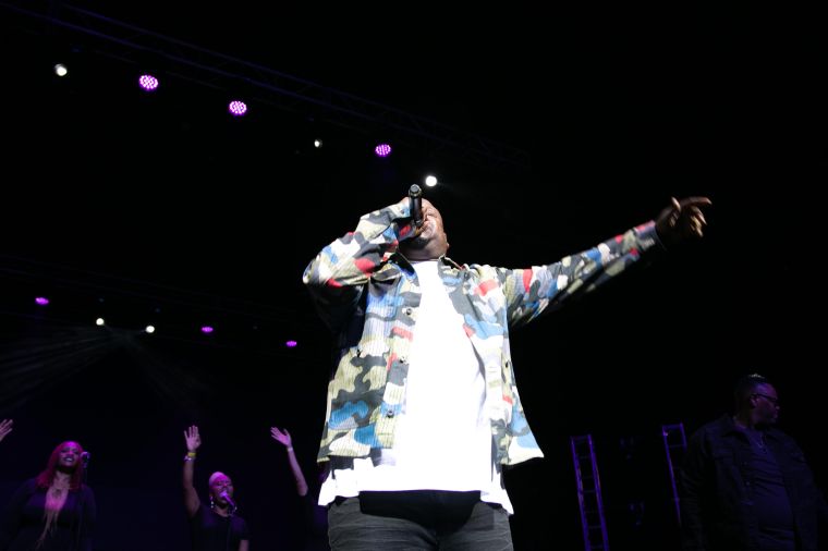 Tiffany Andrews, Melvin Crispell III & Josh Copeland At the 12th Annual Spirit Of Praise Celebration