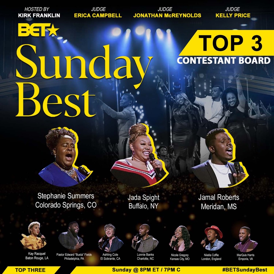 Sunday's Best Top 3