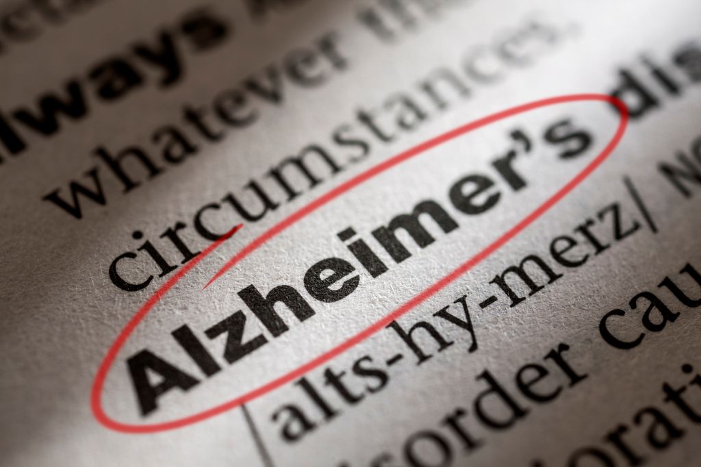 Dictionary entry for the word Alzheimer's