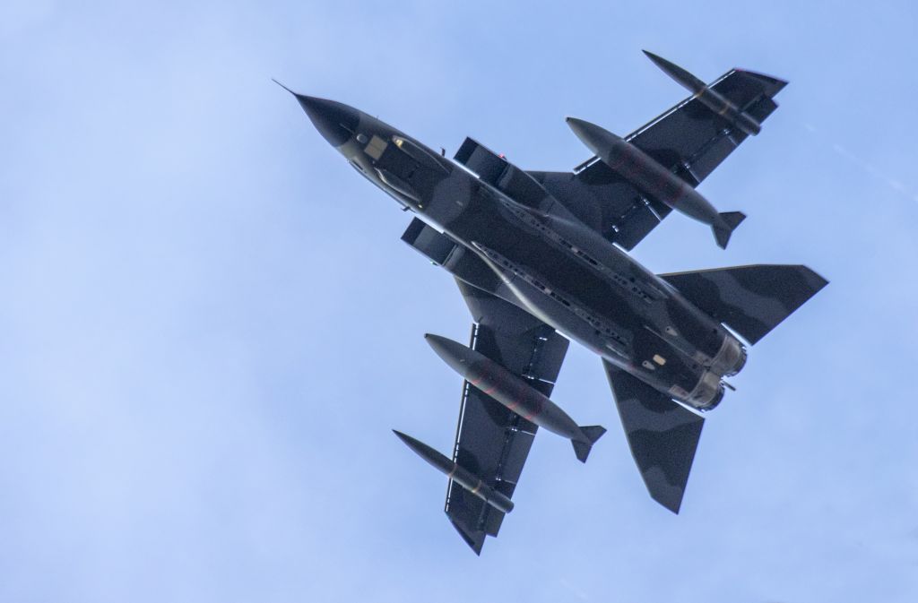 Retirement celebrations begin for the Panvia Tornado combat aircraft at Royal Air Force Marham