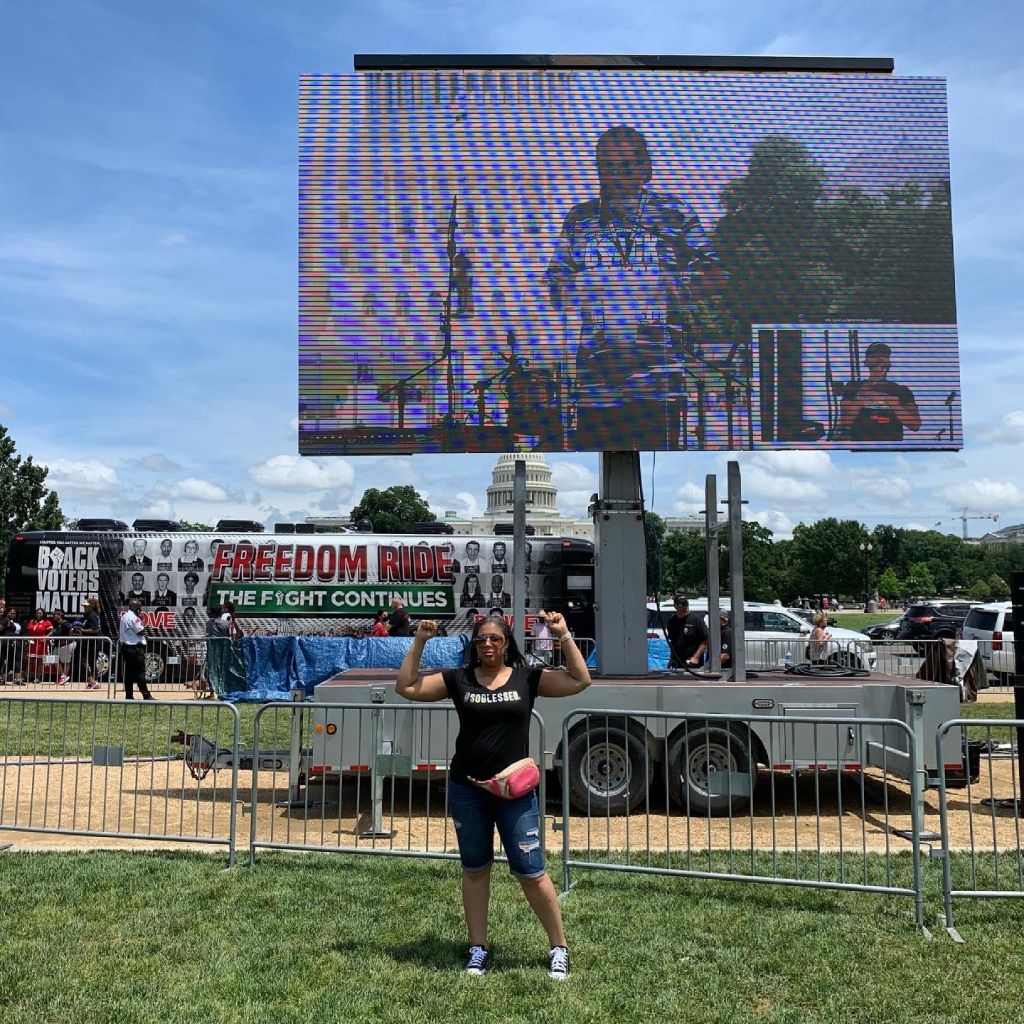 Ronnette Rollins at Black Voters Matter Freedom Ride 2021 DC