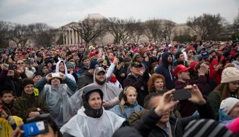 Protesters And Trump Supporters Gather In D.C. For Donald Trump Inauguration