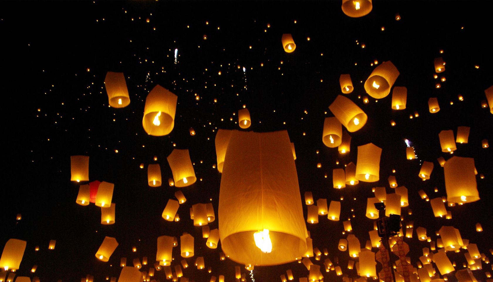 Lanterns in the sky