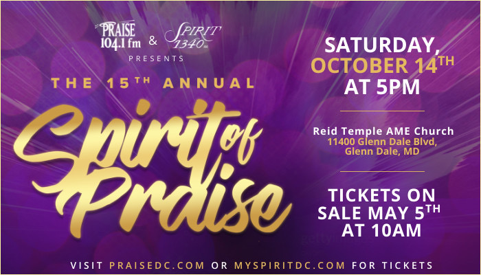 The 15th Annual Spirit of Praise Save The Date