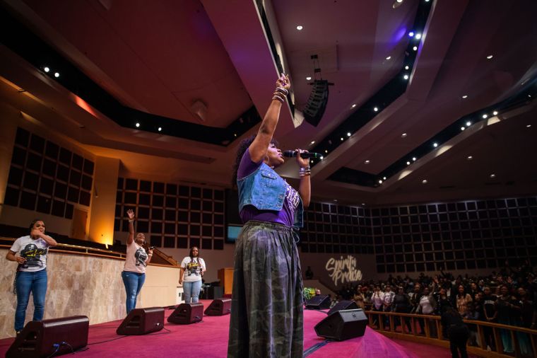 Tasha Cobbs-Leonard at the 15th Annual Spirit of Praise