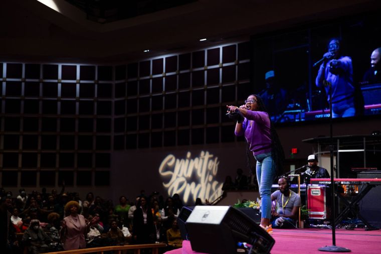 Le'Andria Johnson at the 15th Annual Spirit of Praise