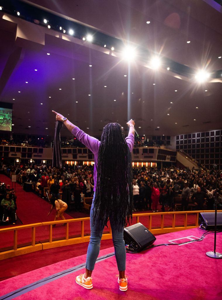 Le'Andria Johnson at the 15th Annual Spirit of Praise