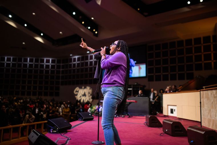 Le'Andria Johnson at the 15th Annual Spirit of Praise