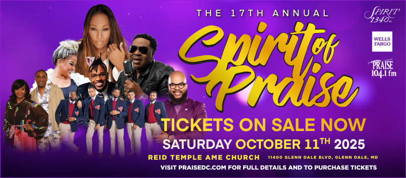 17th Annual Spirit of Praise with White Wells Fargo Logo