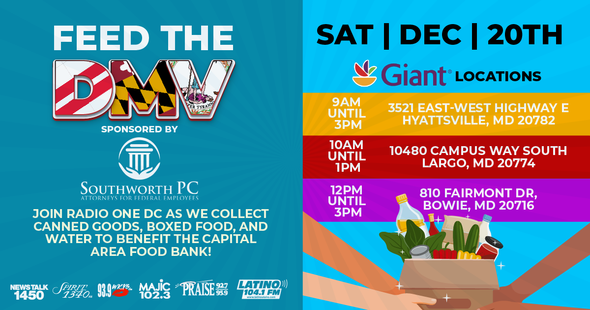 Feed the DMV: Holiday graphic banner